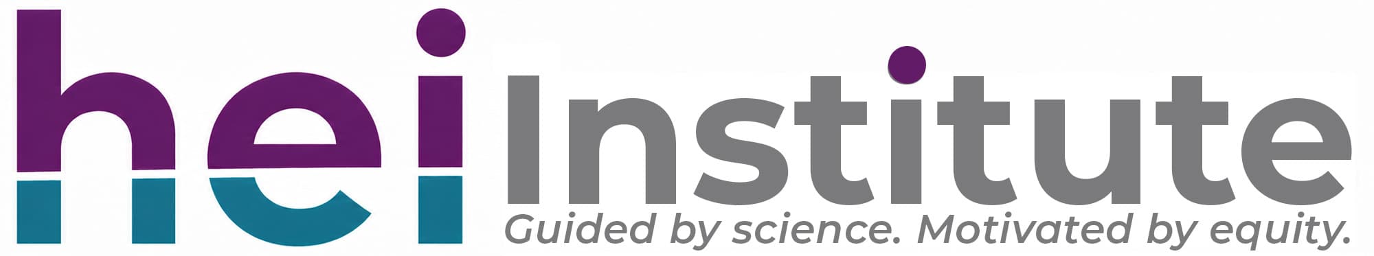 Health and Education Innovation Institute logo. Guided by Science. Motivated by equity.